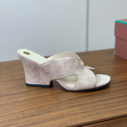HIGH HEELS 85 MM IN LIGHT PINK SUEDE