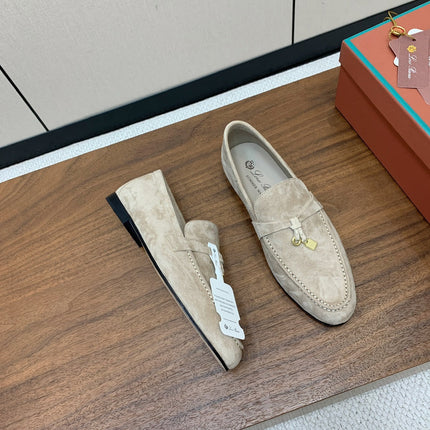 LP 26S SUMMER CHARMS WALK LOAFER IN LIGHT BROWN SUEDE GOLD HARDWARE