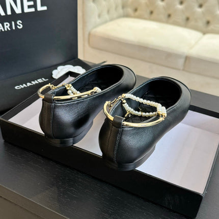 Double Strap Chunky Heel Mary Jane Shoes Black
