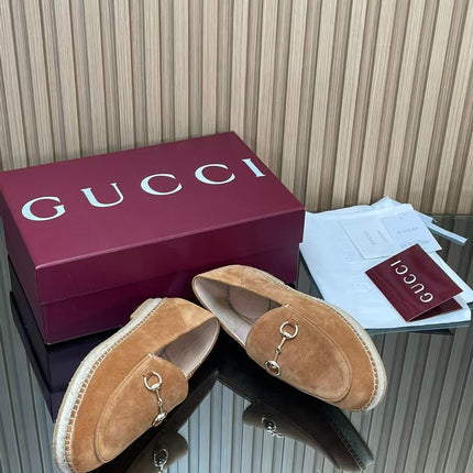 GUCCI 26S LOAFER IN BROWN SUEDE