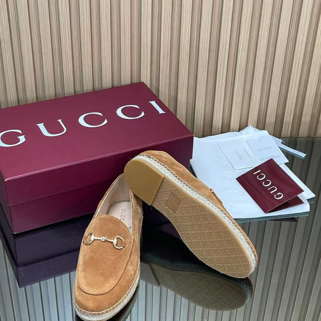 GUCCI 26S LOAFER IN BROWN SUEDE