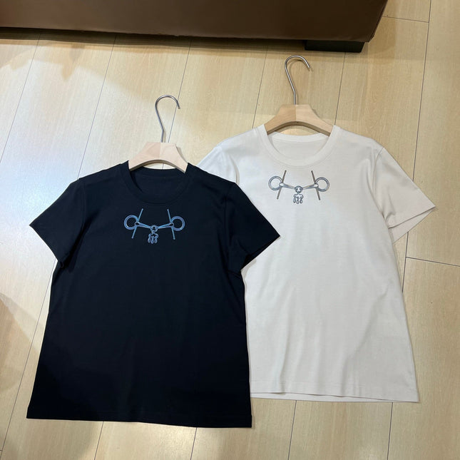 HERMES 25S SHORT-SLEEVE CREW NECK T-SHIRT 374