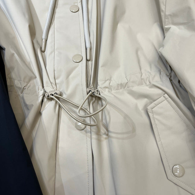 MONCLER 25S LIGHTWEIGHT LONG HOODED JACKET 401