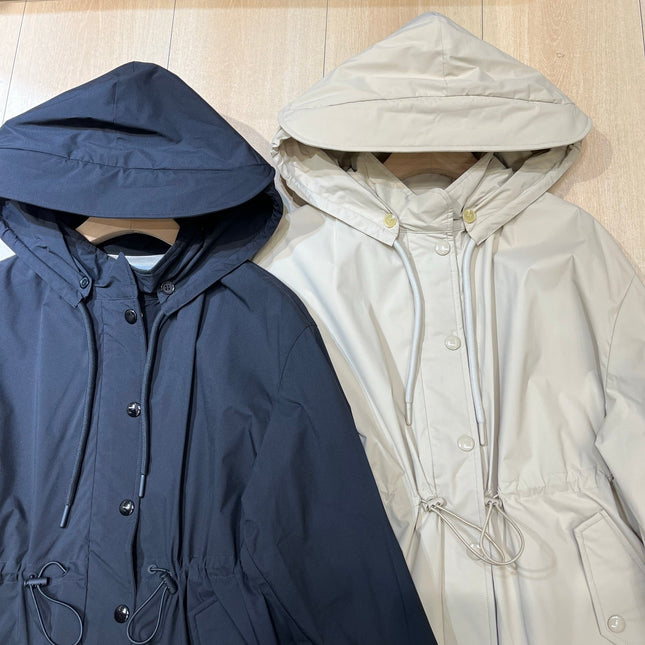 MONCLER 25S LIGHTWEIGHT LONG HOODED JACKET 401