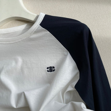 CELINE 26S CROPPED LONG-SLEEVE T-SHIRT 438