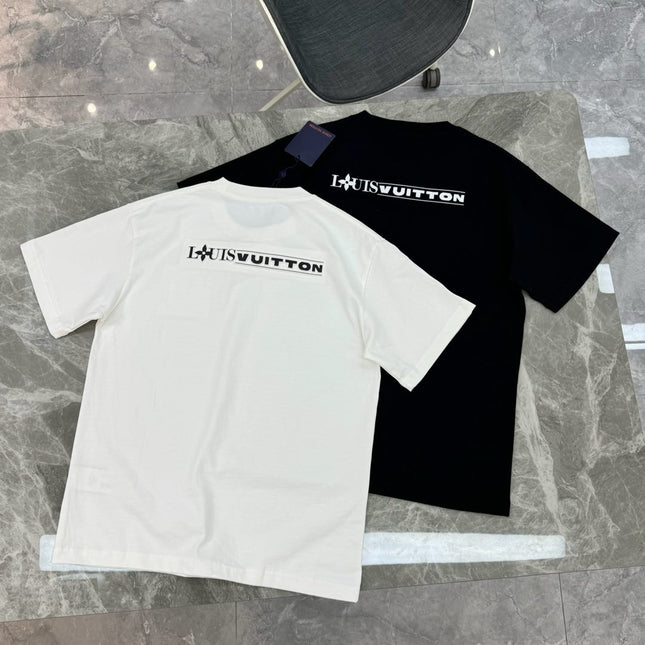 LV T-SHIRT IN BLACK COTTON 238789