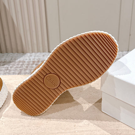 CHLOÉ 26S PLATFORM SOLE BOOTS 68 MM IN BROWN SUEDE