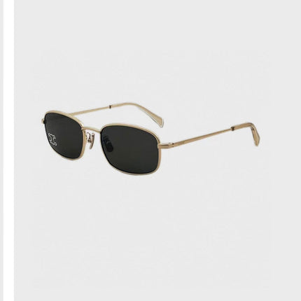 TRIOMPHE RHINESTONE SUNGLASS CL40285U IN METAL WITH CRYSTALS