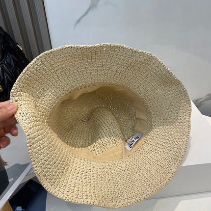 MIUMIU 26S WOVEN BUCKET HAT 339649