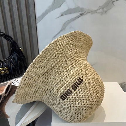 MIUMIU 26S WOVEN BUCKET HAT 339649