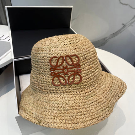 LOEWE 26S STRAW BUCKET HAT STYLE 056