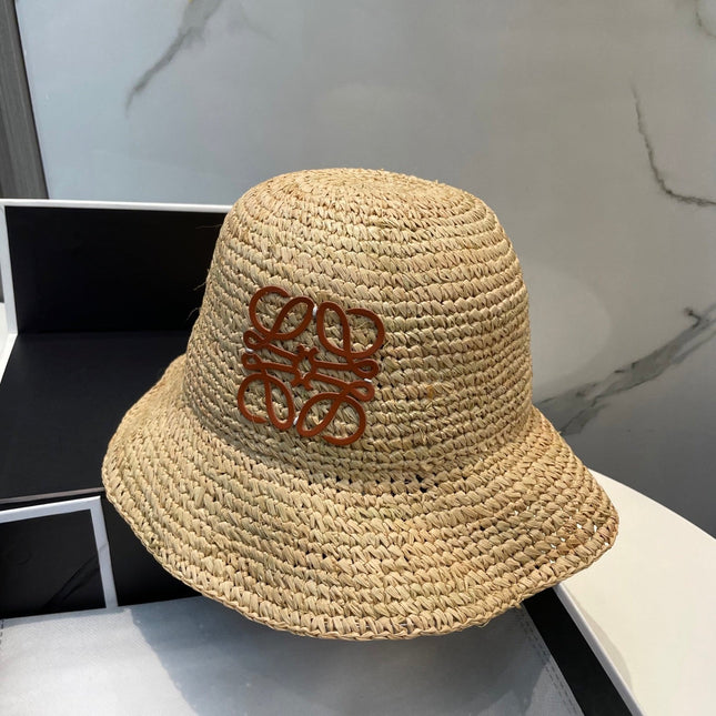 LOEWE 26S STRAW BUCKET HAT STYLE 056