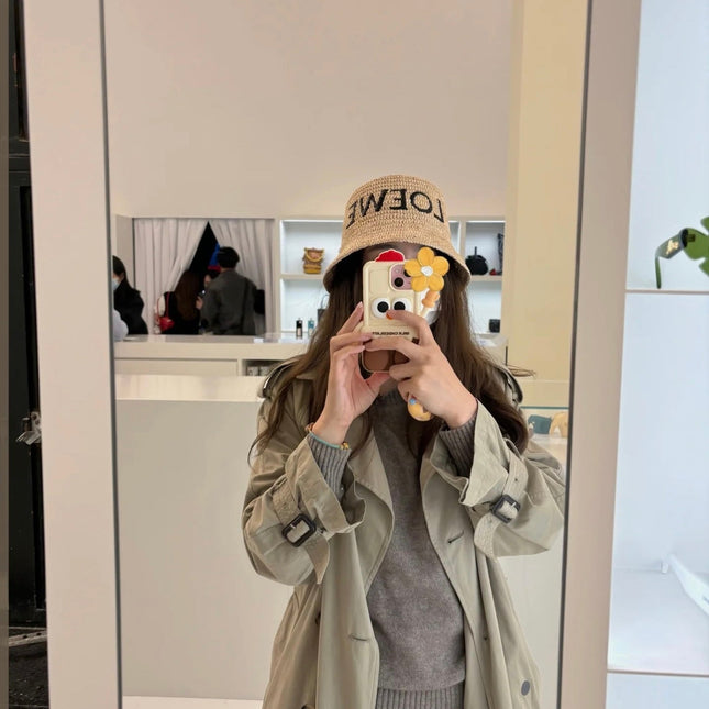 LOEWE 26S STRAW BUCKET HAT STYLE 057