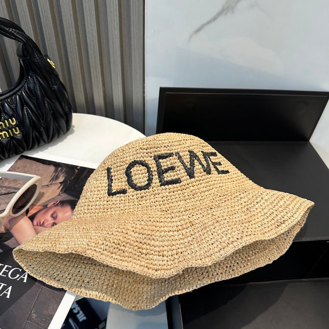 LOEWE 26S STRAW BUCKET HAT STYLE 057