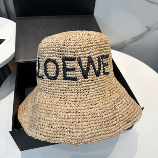 LOEWE 26S STRAW BUCKET HAT STYLE 057