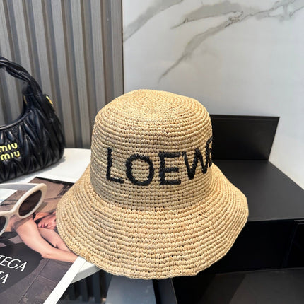 LOEWE 26S STRAW BUCKET HAT STYLE 057
