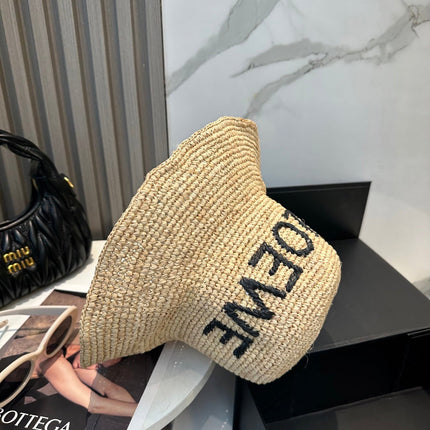 LOEWE 26S STRAW BUCKET HAT STYLE 057