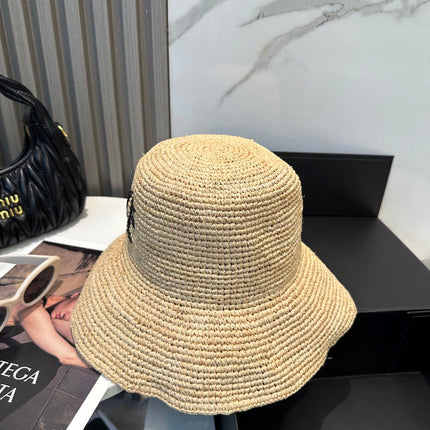 LOEWE 26S STRAW BUCKET HAT STYLE 057
