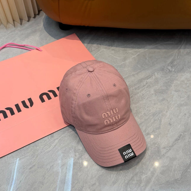 MIUMIU 26S BASEBALL CAP IN DUSTY PINK 339688