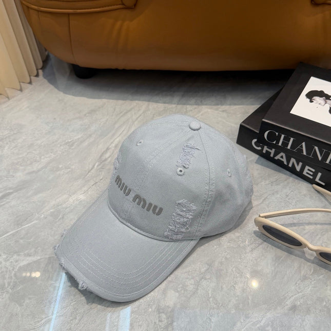 MIUMIU 26S CRYSTAL BASEBALL CAP 345239
