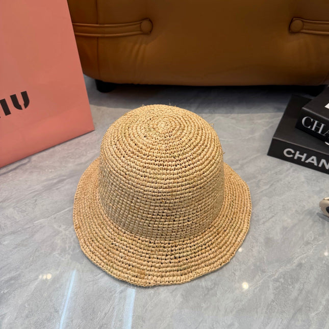MIUMIU 26S STRAW BUCKET HAT 340668