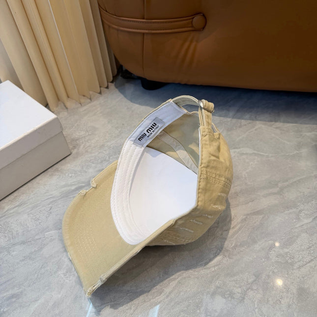 MIUMIU 26S BASEBALL CAP 342396