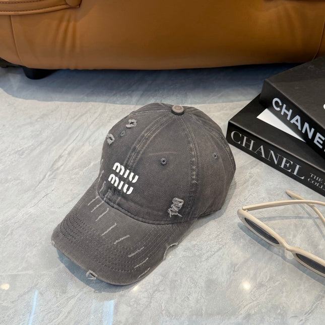 MIUMIU 26S BASEBALL CAP 342398