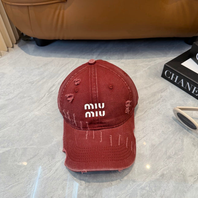MIUMIU 26S BASEBALL CAP 342402