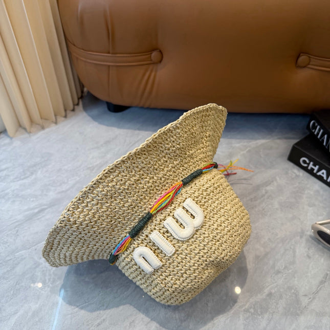 MIUMIU 26S STRAW BUCKET HAT 345226