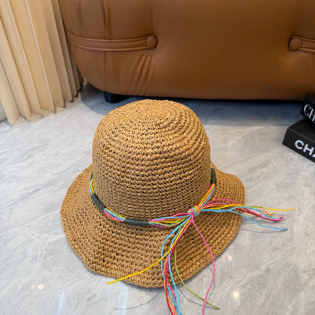 MIUMIU 26S STRAW BUCKET HAT 345227