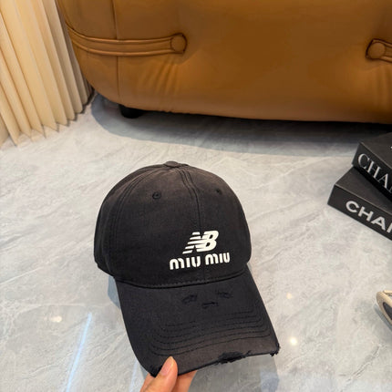 MIUMIU 26S BASEBALL CAP 342439