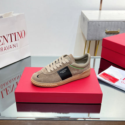 VALENTINO 25S UPVILLAGE SNEAKERS IN BROWN SUEDE
