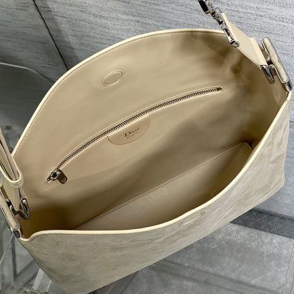 DIOR 26S MEDIUM BAG 31 IN BEIGE SUEDE