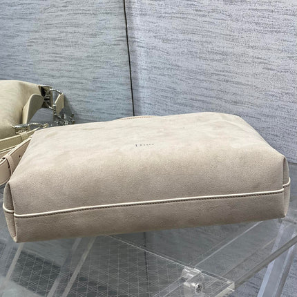 DIOR 26S MEDIUM BAG 31 IN BEIGE SUEDE