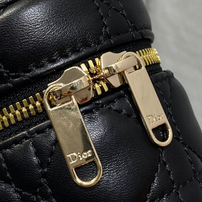 DIOR 26S MINI VANITY 17 IN BLACK LAMBSKIN