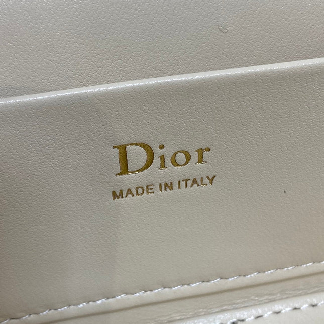 DIOR 26S MINI VANITY 17 IN BEIGE LAMBSKIN