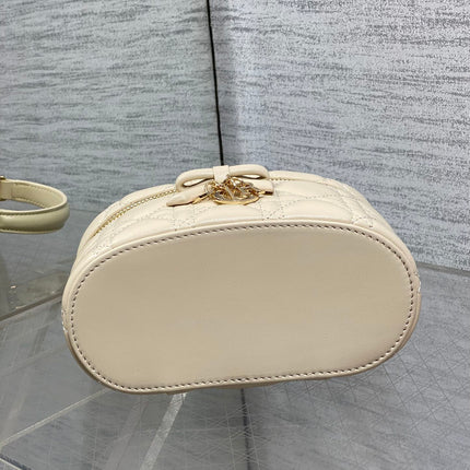 DIOR 26S MINI VANITY 17 IN BEIGE LAMBSKIN