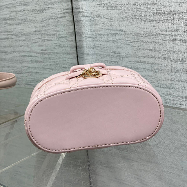DIOR 26S MINI VANITY 17 IN LIGHT PINK LAMBSKIN