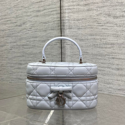 DIOR 26S MINI VANITY 17 IN LIGHT GREY LAMBSKIN
