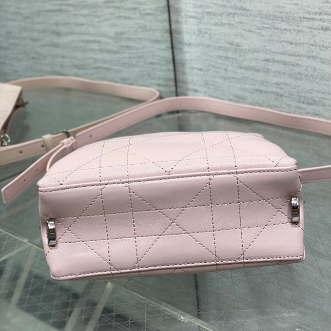 DIOR 26S TRIANON BAG 20 IN LIGHT PINK LAMBSKIN