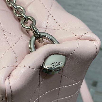 DIOR 26S TRIANON BAG 20 IN LIGHT PINK LAMBSKIN