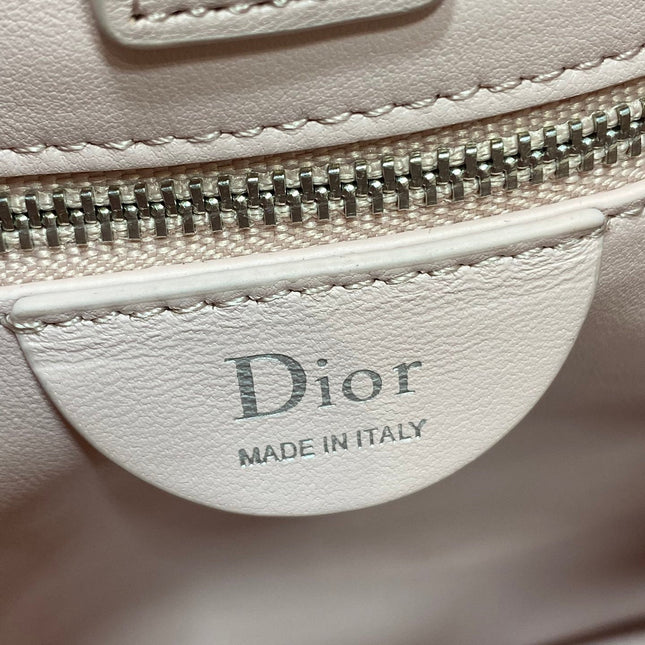 DIOR 26S TRIANON BAG 20 IN LIGHT PINK LAMBSKIN