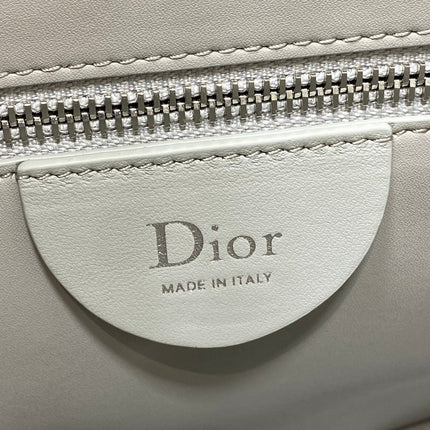 DIOR 26S MEDIUM BAG 31 IN GREY SUEDE