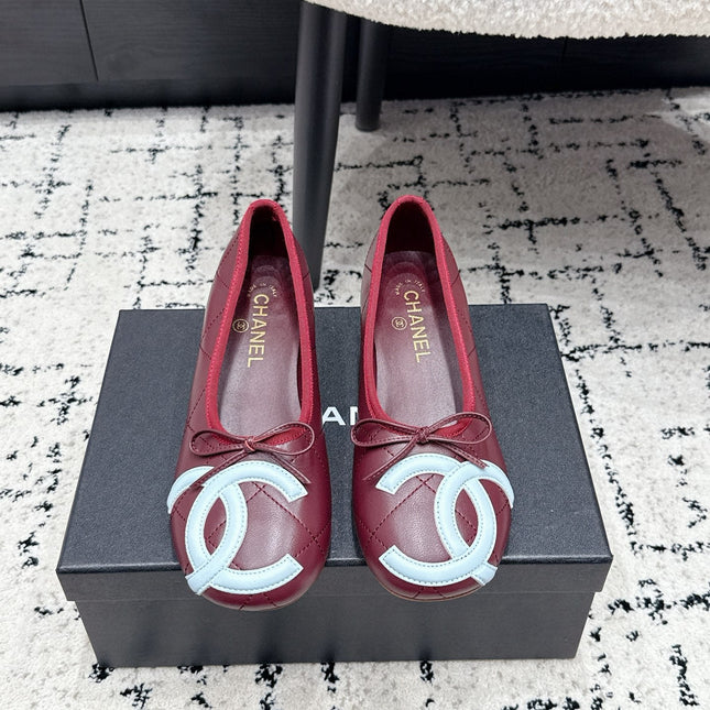 CHANEL 26S HIGH HEELS IN DARK RED LAMBSKIN WITH BOW