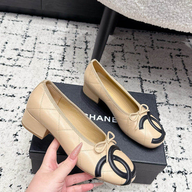 CHANEL 26S HIGH HEELS IN BEIGE LAMBSKIN WITH BOW