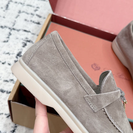 LP 26S SUMMER CHARMS WALK LOAFER IN LIGHT BROWN SUEDE GOLD HARDWARE