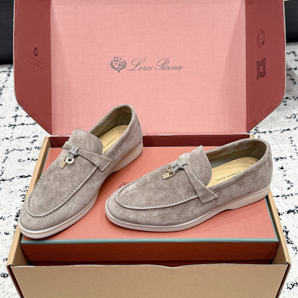 LP 26S SUMMER CHARMS WALK LOAFER IN LIGHT BROWN SUEDE GOLD HARDWARE