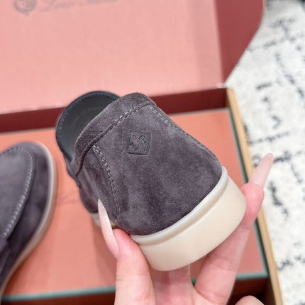 LP 26S SUMMER CHARMS WALK LOAFER IN PURPLE GRAY SUEDE GOLD HARDWARE