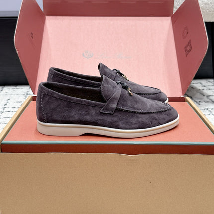 LP 26S SUMMER CHARMS WALK LOAFER IN PURPLE GRAY SUEDE GOLD HARDWARE