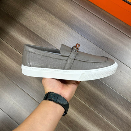 HM GAME SLIP-ON SNEAKER GRAY CALFSKIN